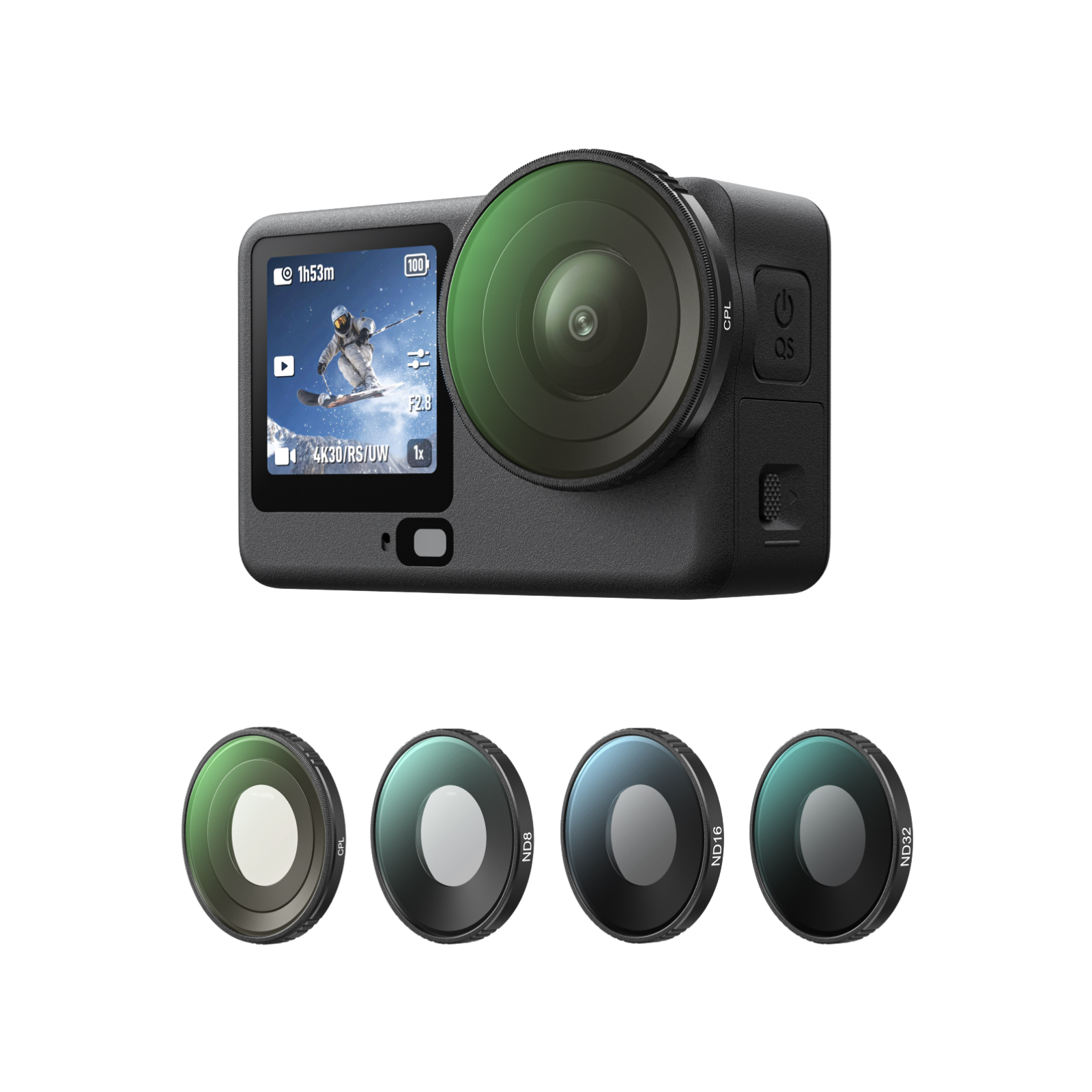 Telesin Osmo Action 6 için Dişli Montaj Filtre Seti