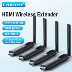 LEMORELE R1030 HDMI Kiti 1TX–3RX Ultra Uzun İletim Kablosuz