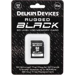 Delkin 64GB SD UHS-I V30  Black Hafıza Kartı