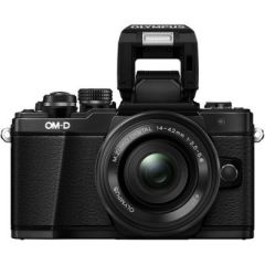 Olympus OM-D E-M10 Mark II 14-42mm EZ Aynasız Fotoğraf Makinesi (Siyah)