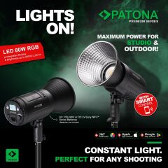 PATONA 4275 LED 80W RGB Fotoğraf ve Video Işığı