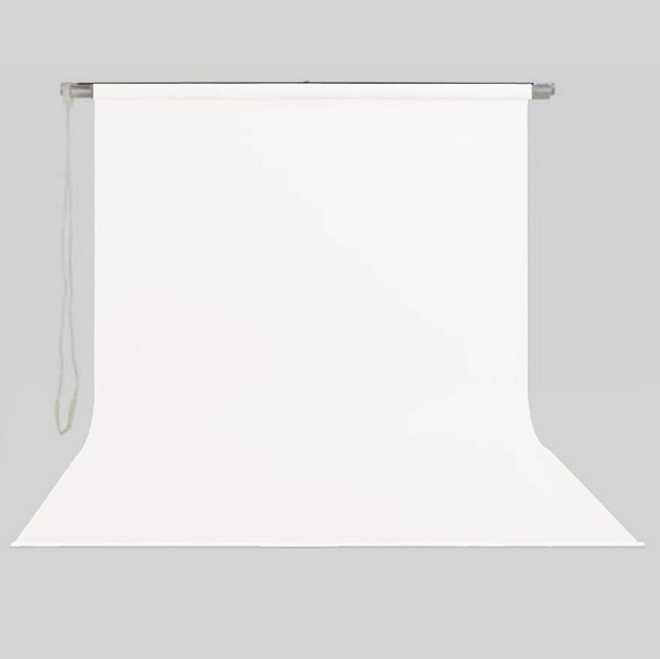 Stil Fon 270cm x 300cm Sonsuz Beyaz Fon Perdesi Seti