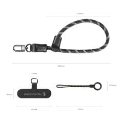 SmallRig 4990 FilMov Telefon Bileklik Kayışı (Siyah)