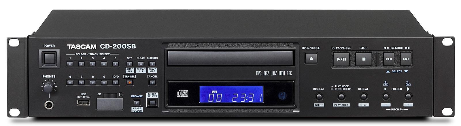 Tascam CD-200SB Solid State CD Medya Oynatıcı ve USB SD Kart Kopyalayıcı