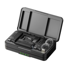 Ulanzi A100 İki Kişilik Kablosuz Yaka Mikrofon Seti (Type-C ve 3.5mm TRS)