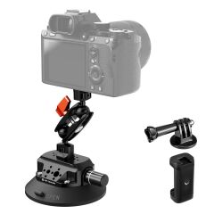K&F Concept KF31.100 4,5'' Kamera Vantuzu  Sihirli Kol Cep Telefonu Kelepçesi ve GoPro Adaptör ile