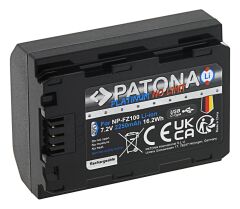 Patona Platinum Batarya Sony NP-FZ100 USB-C İçin