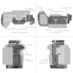 SmallRig 4771 Sony FX3 / FX3A / FX30  için  HawkLock Hızlı Çıkarma Gelişmiş Kafes Kiti