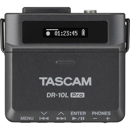 Tascam DR-10L Pro 32-Bit Yaka Mikrofonu ve Dijital Ses Kaydedici – Siyah