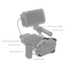 SmallRig 4161 Black Mamba Canon EOS R6 Mark II / R6 Mark III  için Kafes