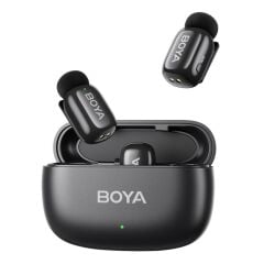 BOYA Mini Wireless Yaka Mikrofonu - Siyah