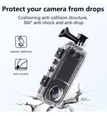 Oem Mark Insta 360 X4 Uyumlu Su Geçirmez Kılıf