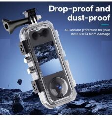 Oem Mark Insta 360 X4 Uyumlu Su Geçirmez Kılıf