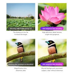 Apexel Klasik Mobil 60X Akıllı Telefon Telefoto Lens Kiti