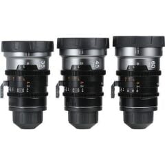 Sirui IronStar Series T1.9 Full-Frame 1.5x Blue Flare Anamorphic 3'lü Arri PL/Canon EF Lens Kit