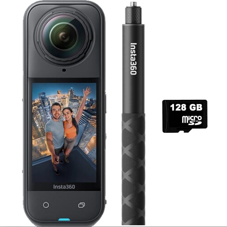 Insta360 X5 İnvisible 114cm Selfie Stick Bundle (128GB)