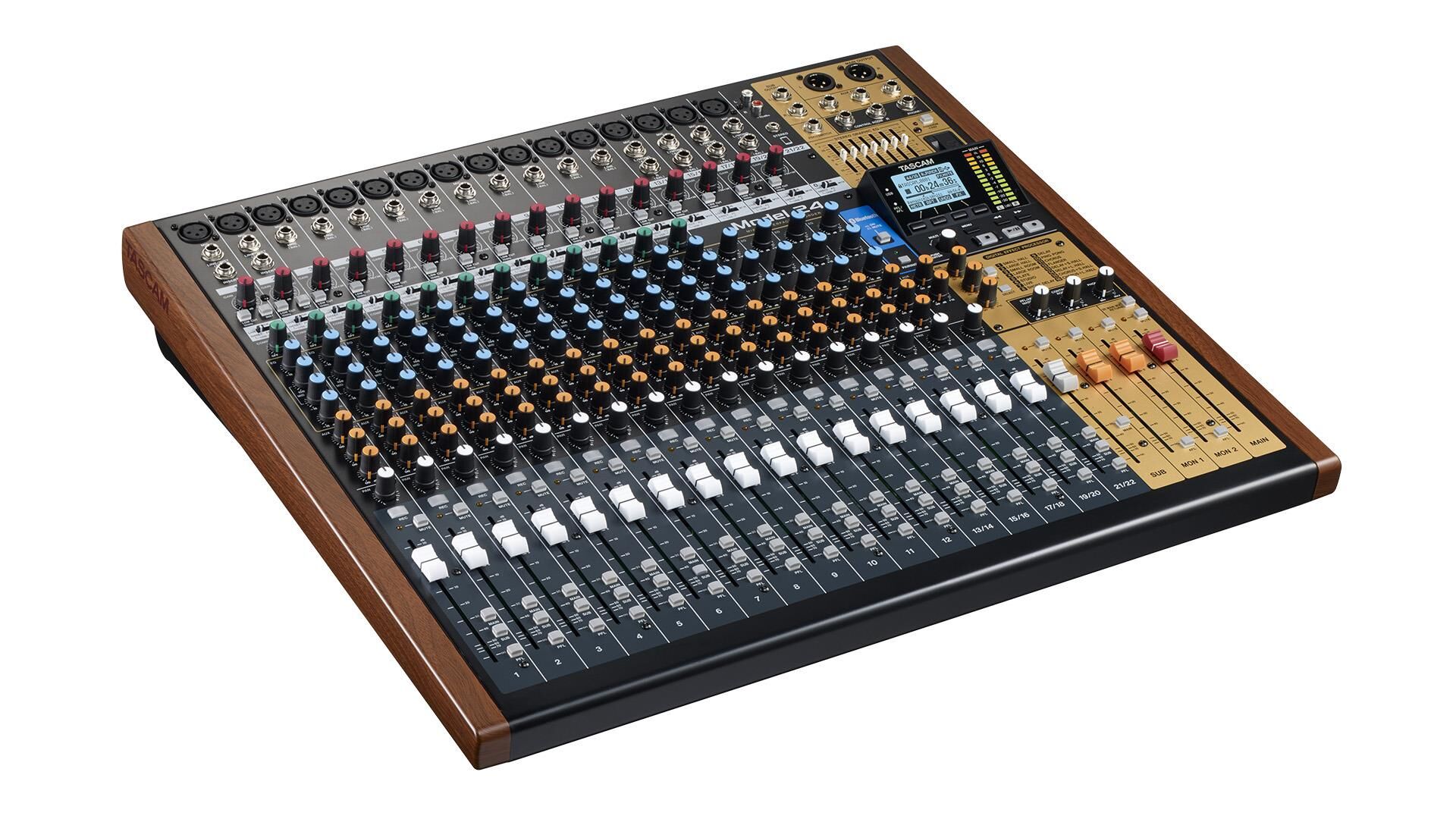 Tascam MODEL 24 22 Kanal Analog Mikser 24 Kanal Digital Kayıt Özellikli Mikser