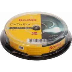 Kodak 4.7gb 4x Dvd+Rw Tekrar Yazılabilir DVD Medya - 10'lu Paket