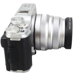 JJC LH-JXF35 Parasoley (Canon EF-M 22mm f/2 STM, Fujifilm XF 35mm f/2 R WR, Samsung NX 20mm F2.8 Pancake)