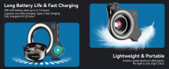 Apexel  HB100UFL Ultra Macro Lens With Fill Lıght