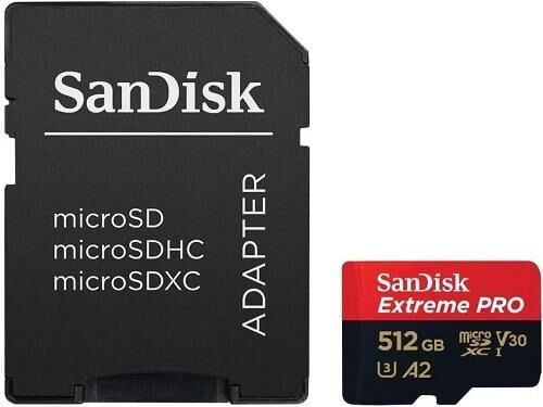 SanDisk 512GB Extreme Pro MicroSDXC Hafıza Kartı (200mb/s)