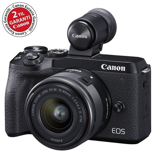 Canon EOS M6 Mark II 15-45mm Kit + EVF-DC2 Vizör