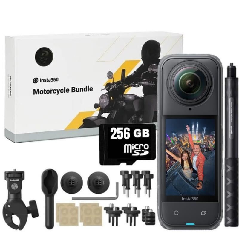 Insta360 X5 360 Derece 8K Aksiyon Kamera Motosiklet Kit (256GB)