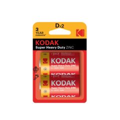 Kodak 2 Adet Blisterli Çinko Karbon Büyük Pil-D