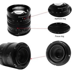 7artisans 55mm F/1.4 APS-C Manual Fixed Lens (Sony E-mount)