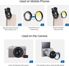 Apexel 7 in 1 HD Lens & Filtre Kit