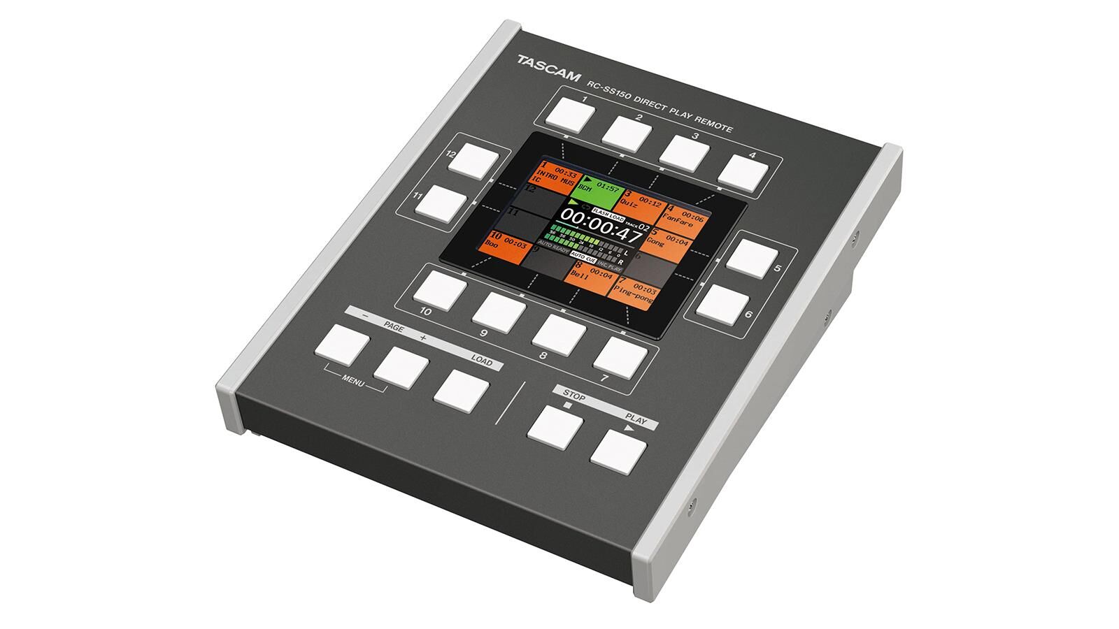 Tascam RC-SS150 Flash Play Özellikli SS-CDR250N ve SS-R250N Kayıt Cihazları için Uzaktan Kumanda