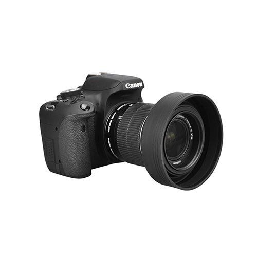 JJC 55mm 3 Kademeli Katlanabilir Silikon Parasoley