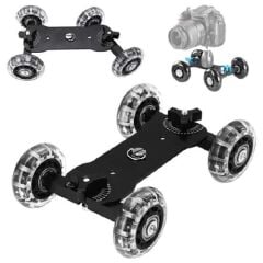 DP Dslr Makinalar İçin Mini Dolly Kit Skater Kamera Arabası