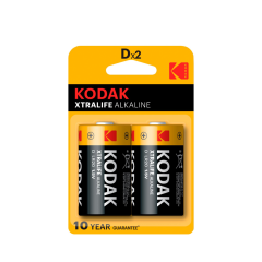 Kodak 2 Adet Xtralife  Alkalin Büyük Pil-D