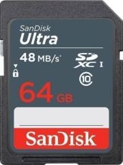 Sandisk 64GB 48mb/sn Ultra SDHC Hafıza Kartı Class 10