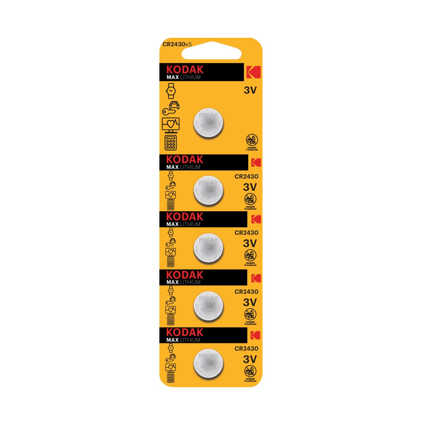 Kodak 5 Adet Ultra Lityum Para Pil-CR2430