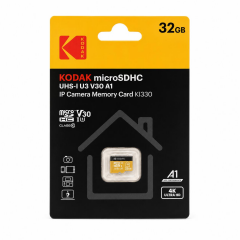 Kodak 32GB Micro SD UHS-I U3/V30/A1 Güvenlik Kamerası İçin Kart KI330