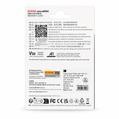 Kodak 64GB Micro SD UHS-I U3/V30/A1 Araç Kamerası İçin Kart KD360