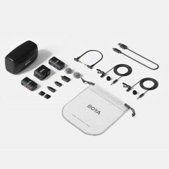 BOYA Boyamic All-in-One Kablosuz İkili Kayıt Yaka Mikrofonu