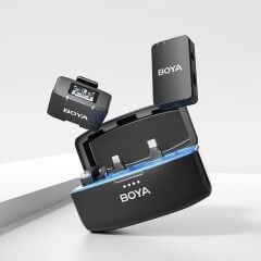 BOYA Boyamic All-in-One Kablosuz İkili Kayıt Yaka Mikrofonu