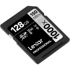 Lexar 128GB 1000X150mb/sn UHS-II U3(v60 SDXC Hafıza Kartı