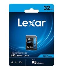Lexar 32GB 633X 95mb/sn UHS-I SD Hafıza Kartı