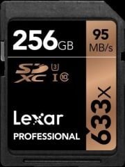 Lexar 256GB 633X 95mb/sn UHS-I SD Hafıza Kartı