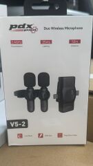 PDX PRO V5 ikili Kablosuz Yaka Mikrofonu