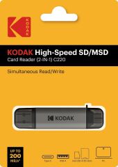 Kodak SD ve Micro SD Kart Okuyucu (2-IN-1) C220