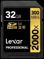 Lexar 32GB 2000X V90 300mb/sn UHS-II SDHC Hafıza Kartı