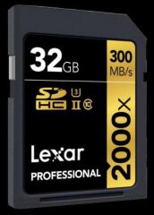 Lexar 32GB 2000X V90 300mb/sn UHS-II SDHC Hafıza Kartı