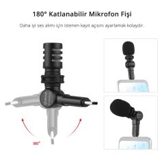 Boya BY-M100UC Kompakt Type-c Telefon Mikrofonu
