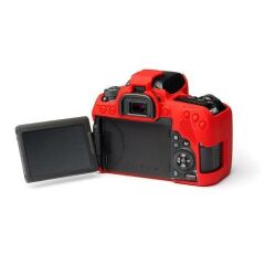 Sanger Canon 77D Uyumlu Silikon Kılıf (Kırmızı)