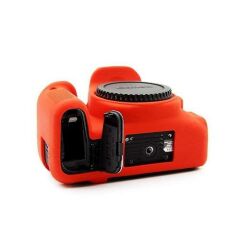 Sanger Canon 77D Uyumlu Silikon Kılıf (Kırmızı)